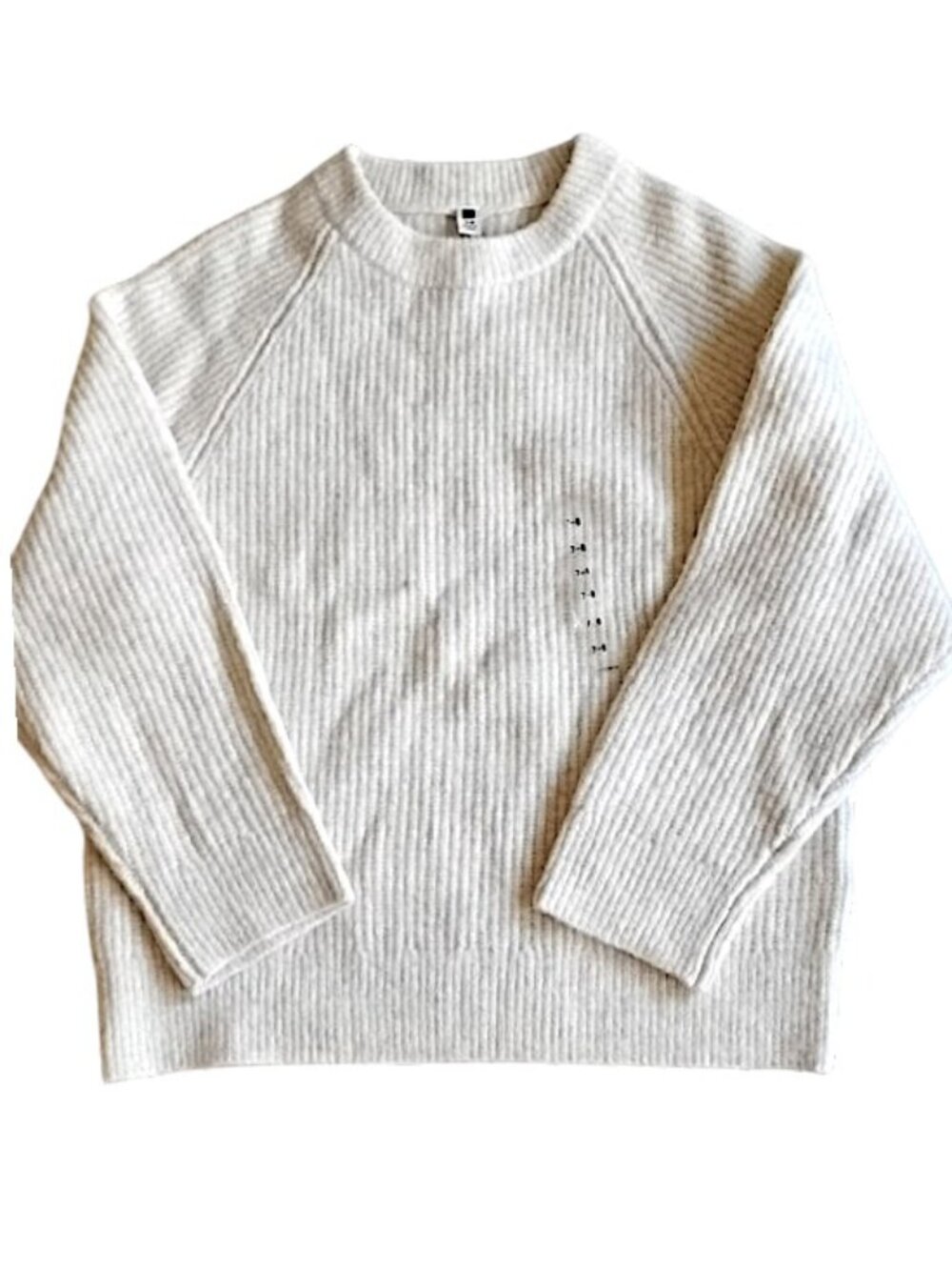 NWT Uniqlo Kids Souffle Yarn Sweater 7-8 Off White